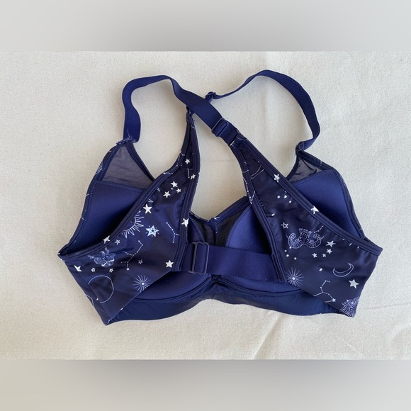 Adore Me Navy Celestial Print Bra 34C Like NEW - Picture 2 of 4